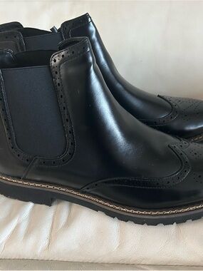 Vance Co Men's Hogan Black Ankle massaging insole Comfort Foam Boots Size 12